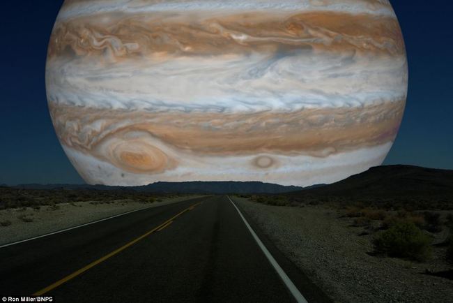 giove visto dalla terra
